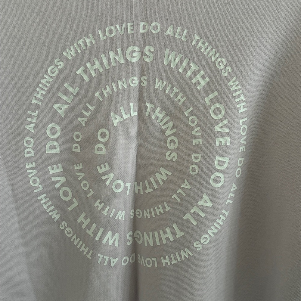 Lavender “do all things with love” Spiritual Gangster Crewneck Sweatshirt - Picture 3 of 4